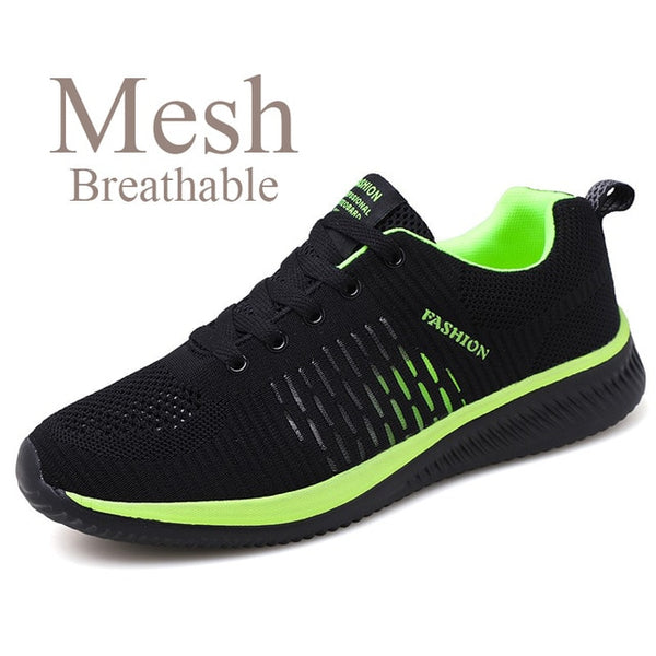 ZHENBAILI Men Casual Shoes Summer Breathable Mesh Knit Sneakers