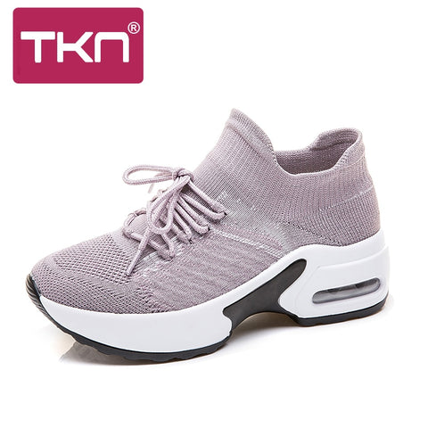 TKN 2019 spring women flats sneakers light breath mesh women sneakers
