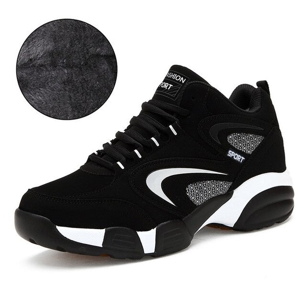 HOMASS Winter Sneaker Boots Big Size Men Running Shoes Women Sports Snow Shoe Waterproof Sneakers