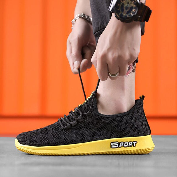 2019 New Running Shoes for Man Air Mesh Lace-up Sports Shoes Super Light Walking Jogging Sneakers